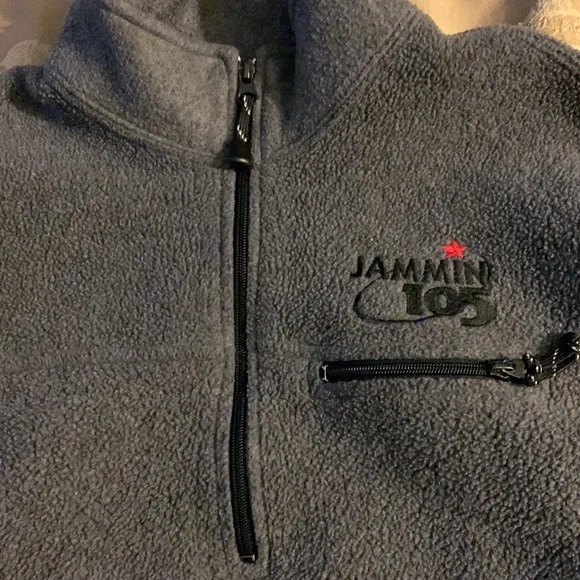 J. CREW. JCMG-MULTIGLISSE. Vintage fleece jacket, 105 jammin logo. Gray - Picture 4 of 11